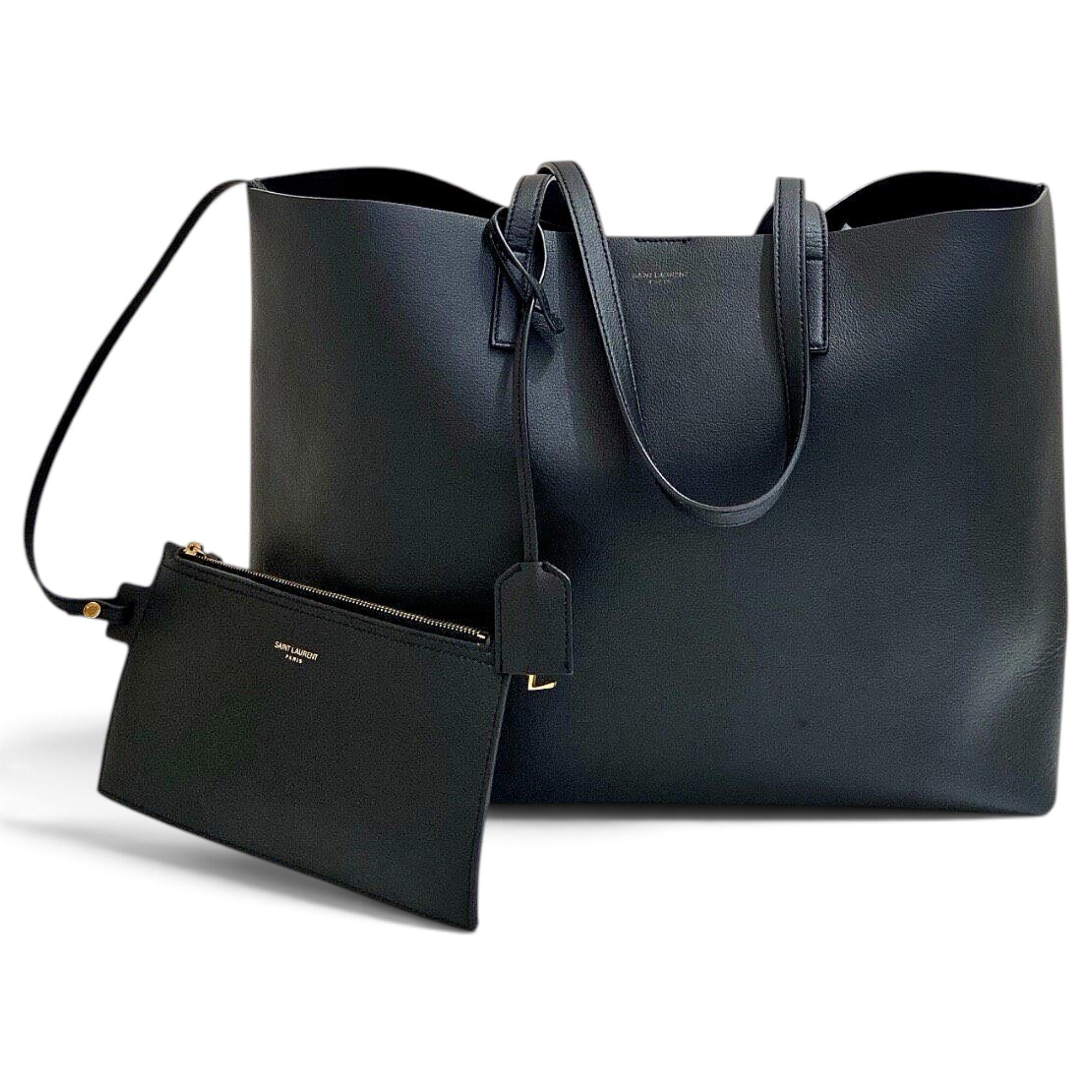 Shopping leather tote