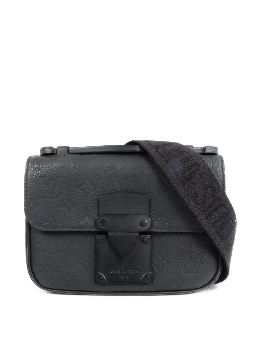 S Lock Sling logo-plaque tote bag