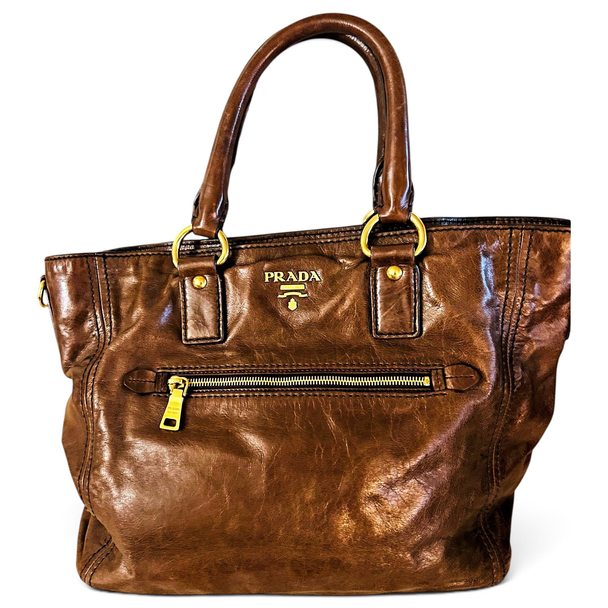 Leather handbag
