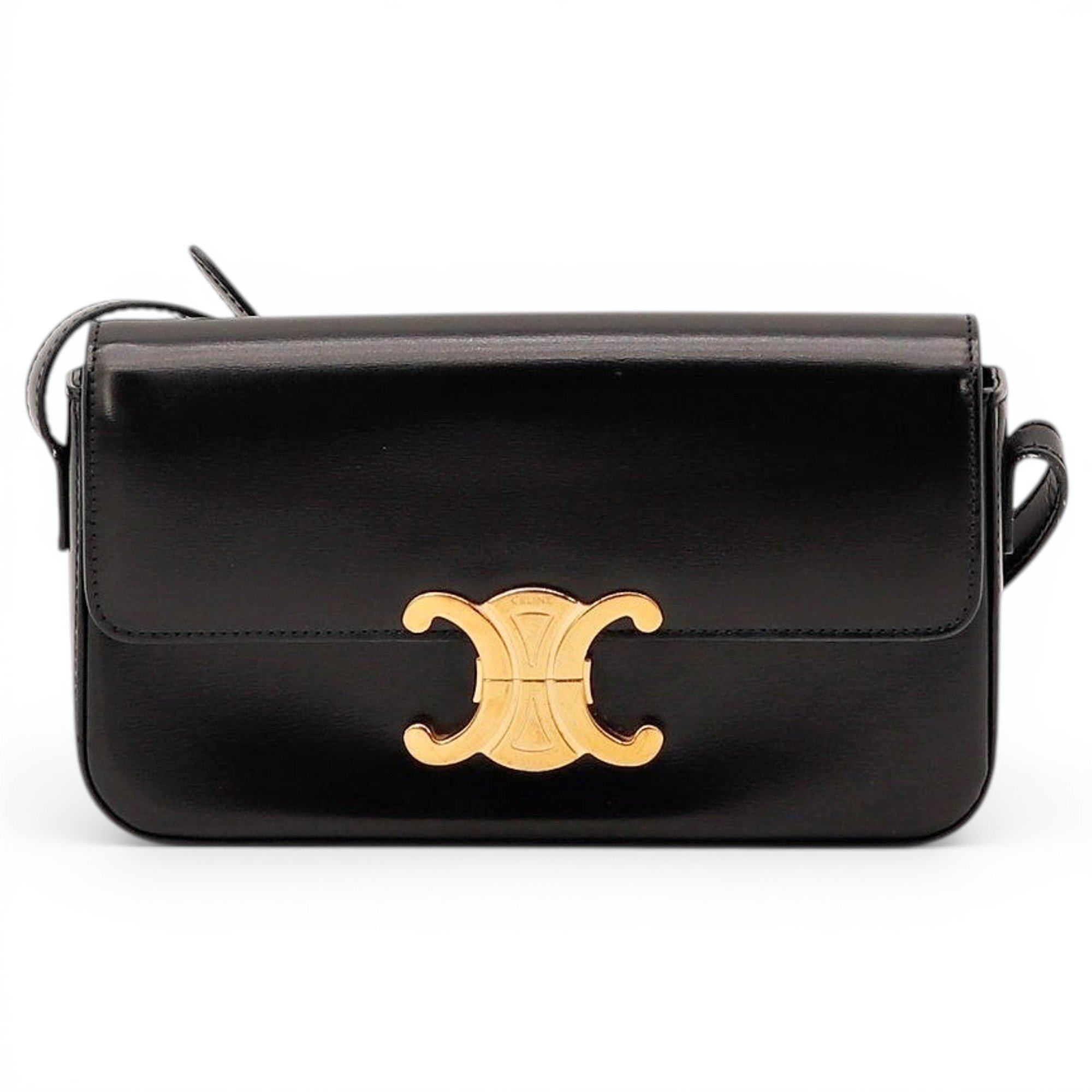 Triomphe leather handbag