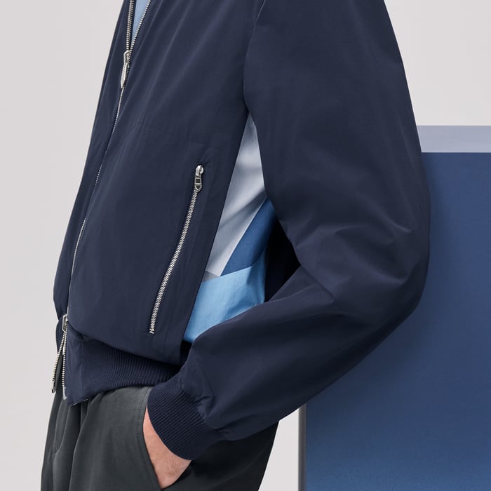 Océan "Le Theoreme d'Equithagore" Reversible Rib-trim Jacket