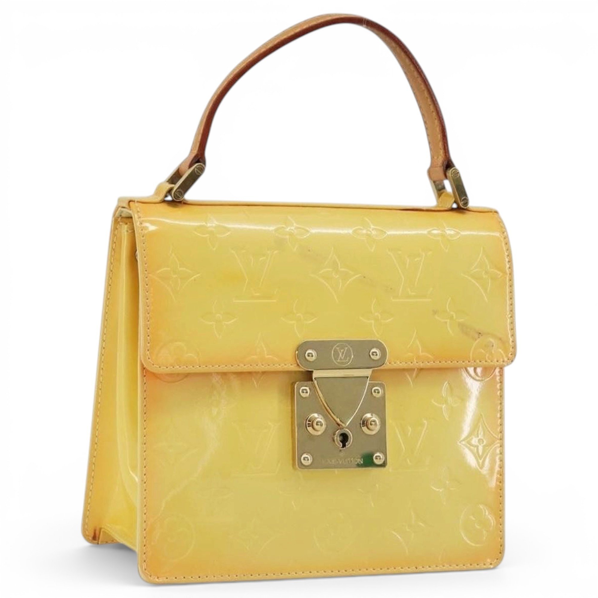 Spring street patent leather handbag