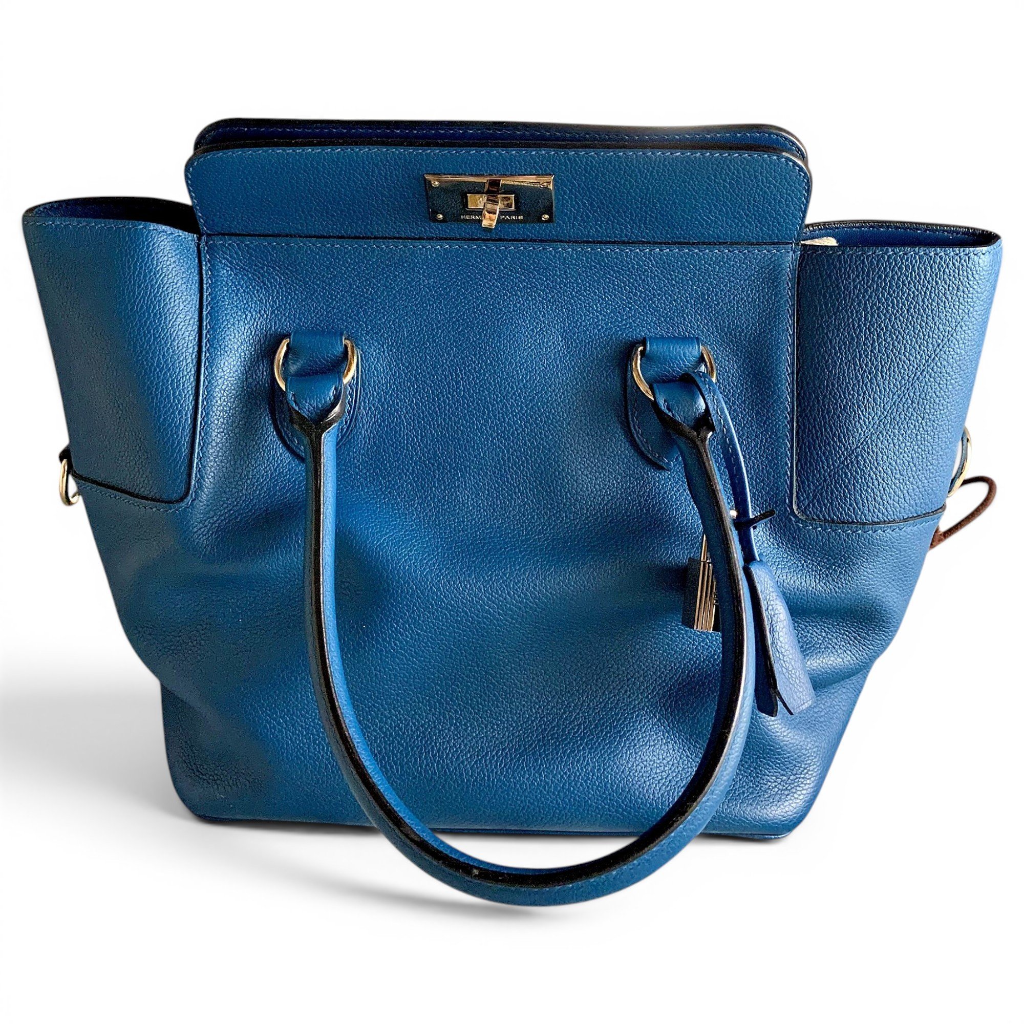 Toolbox leather crossbody bag