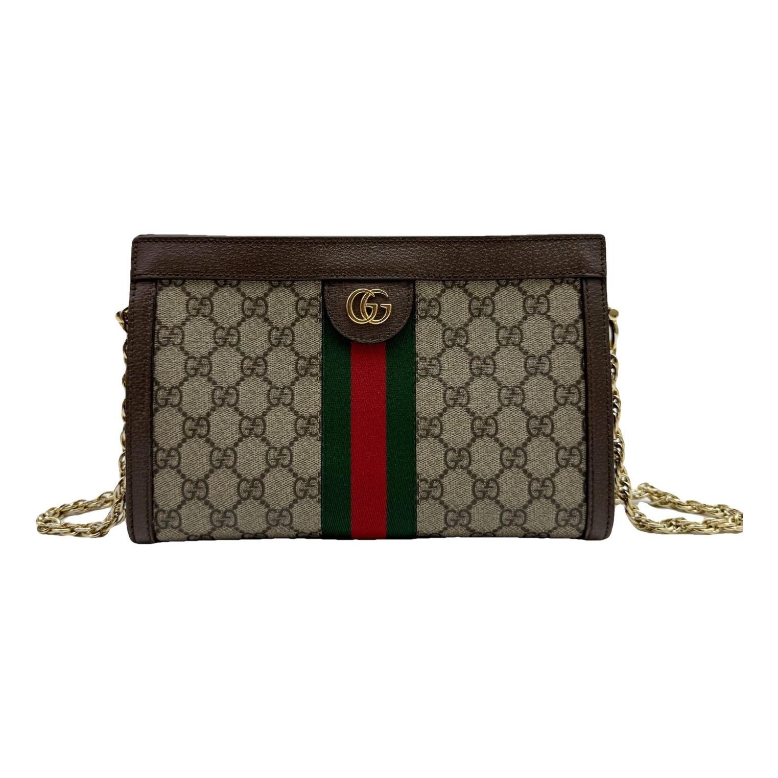 Ophidia Chain leather handbag