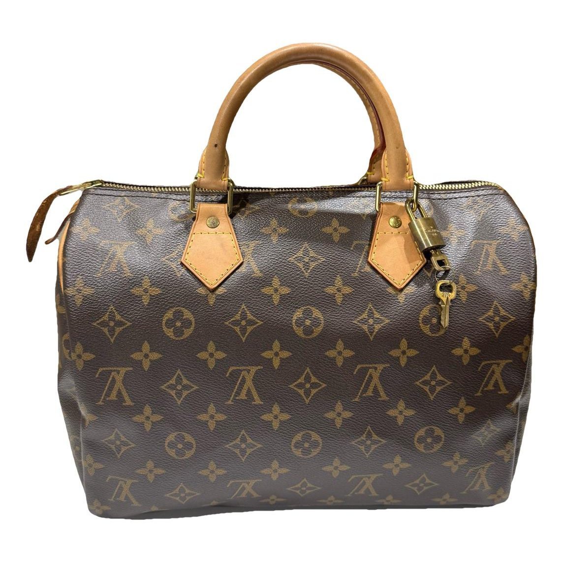 Speedy leather handbag