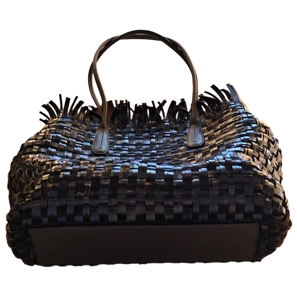 Leather tote