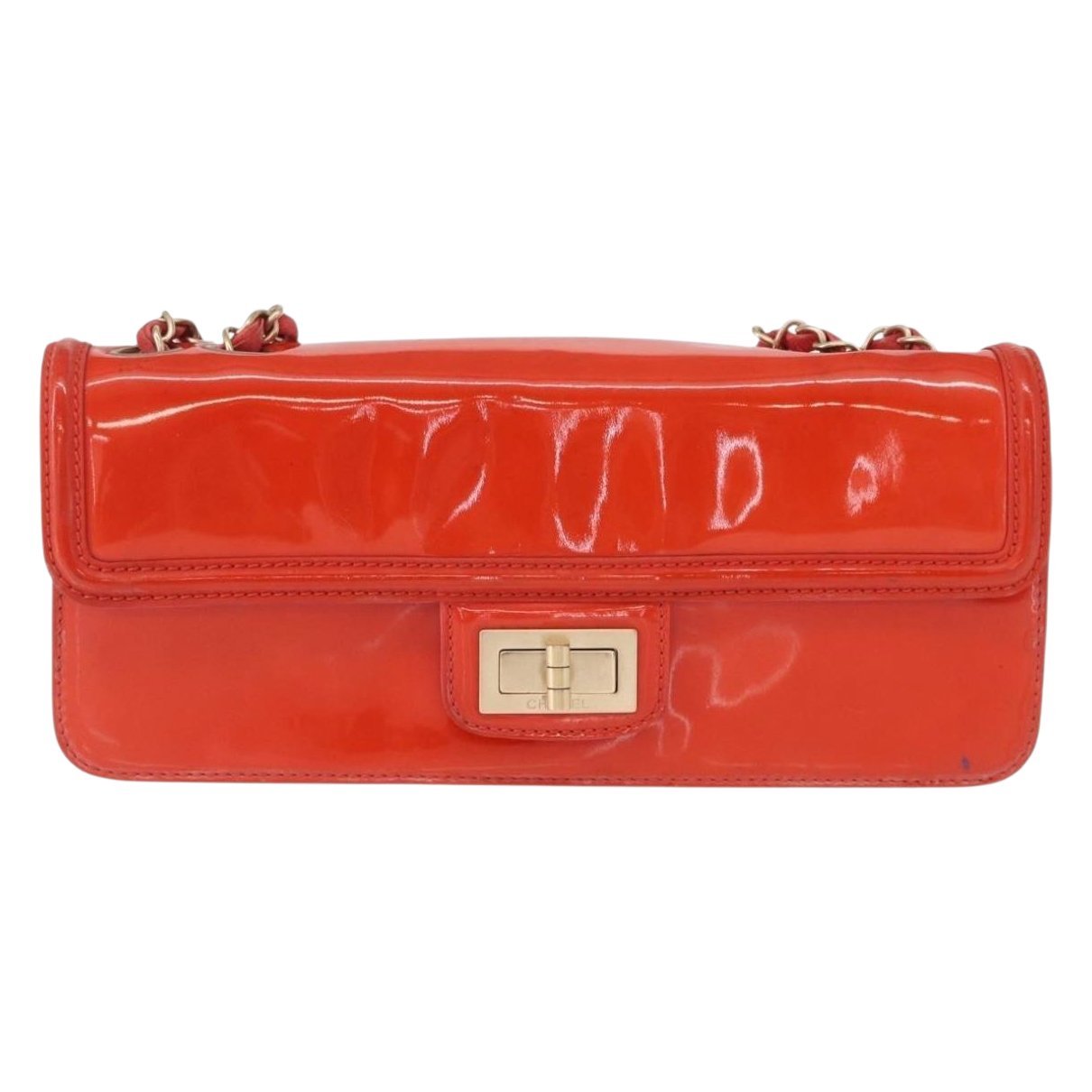 Mademoiselle patent leather handbag