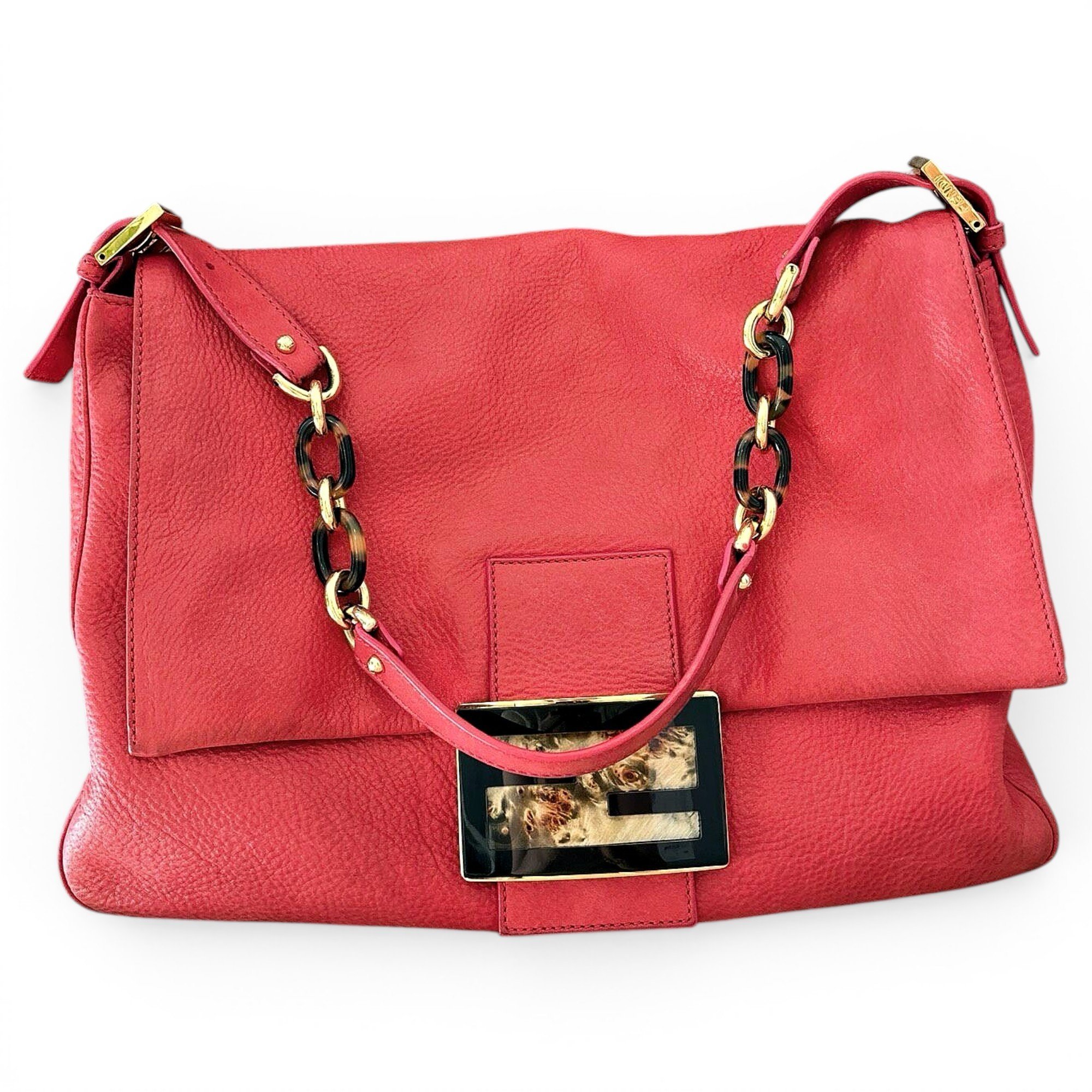Baguette leather handbag
