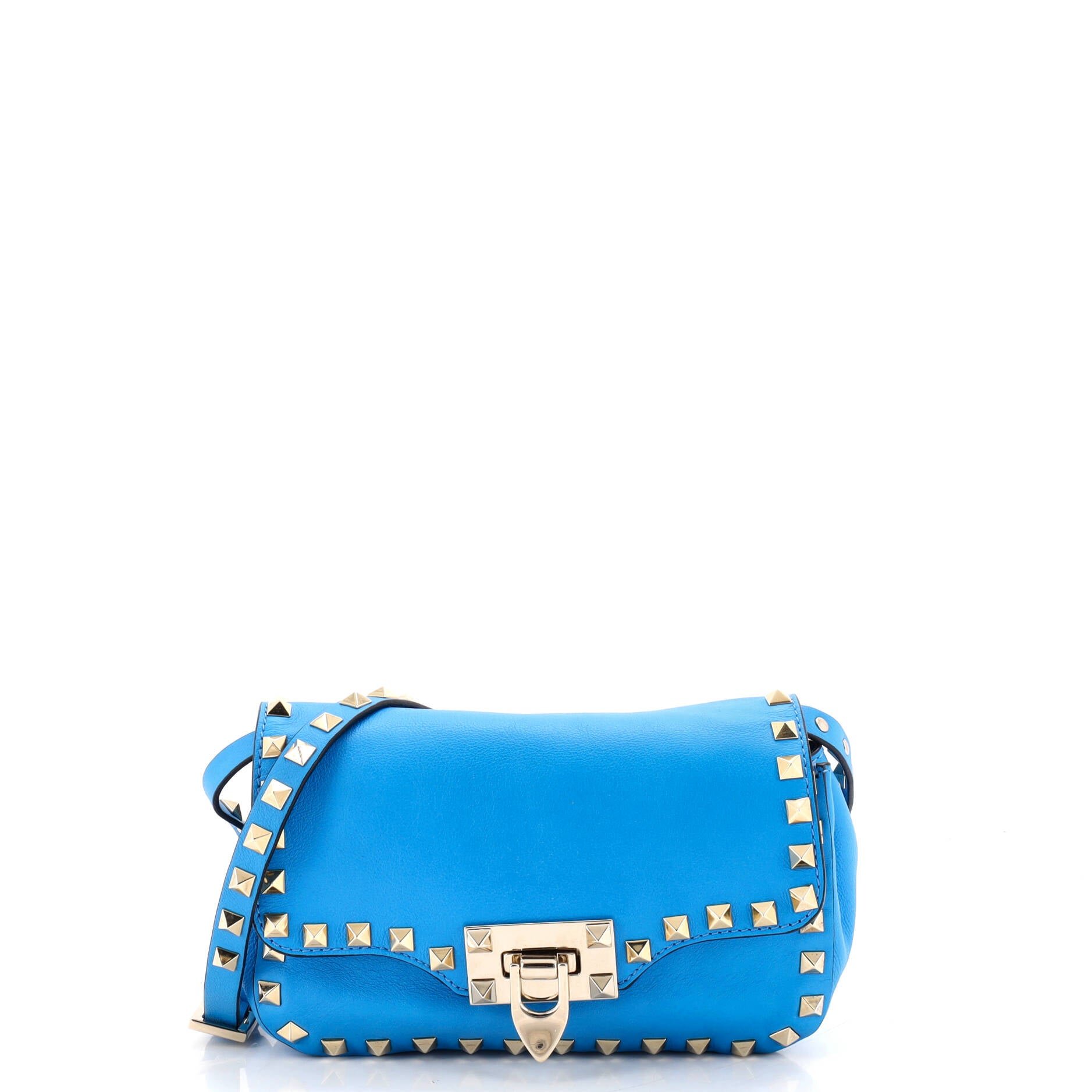 Rockstud Flip Lock Flap Bag Leather Mini