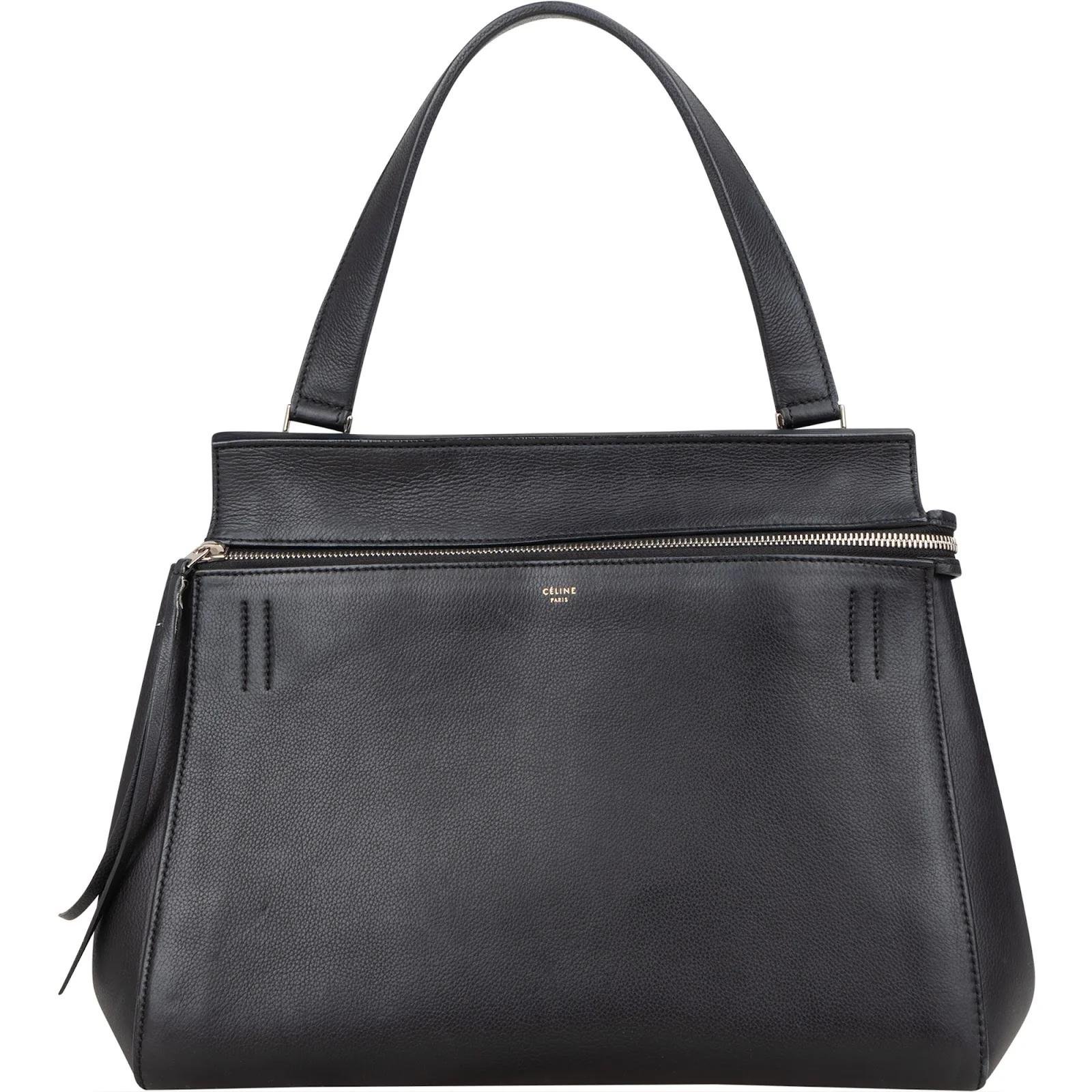Edge leather handbag