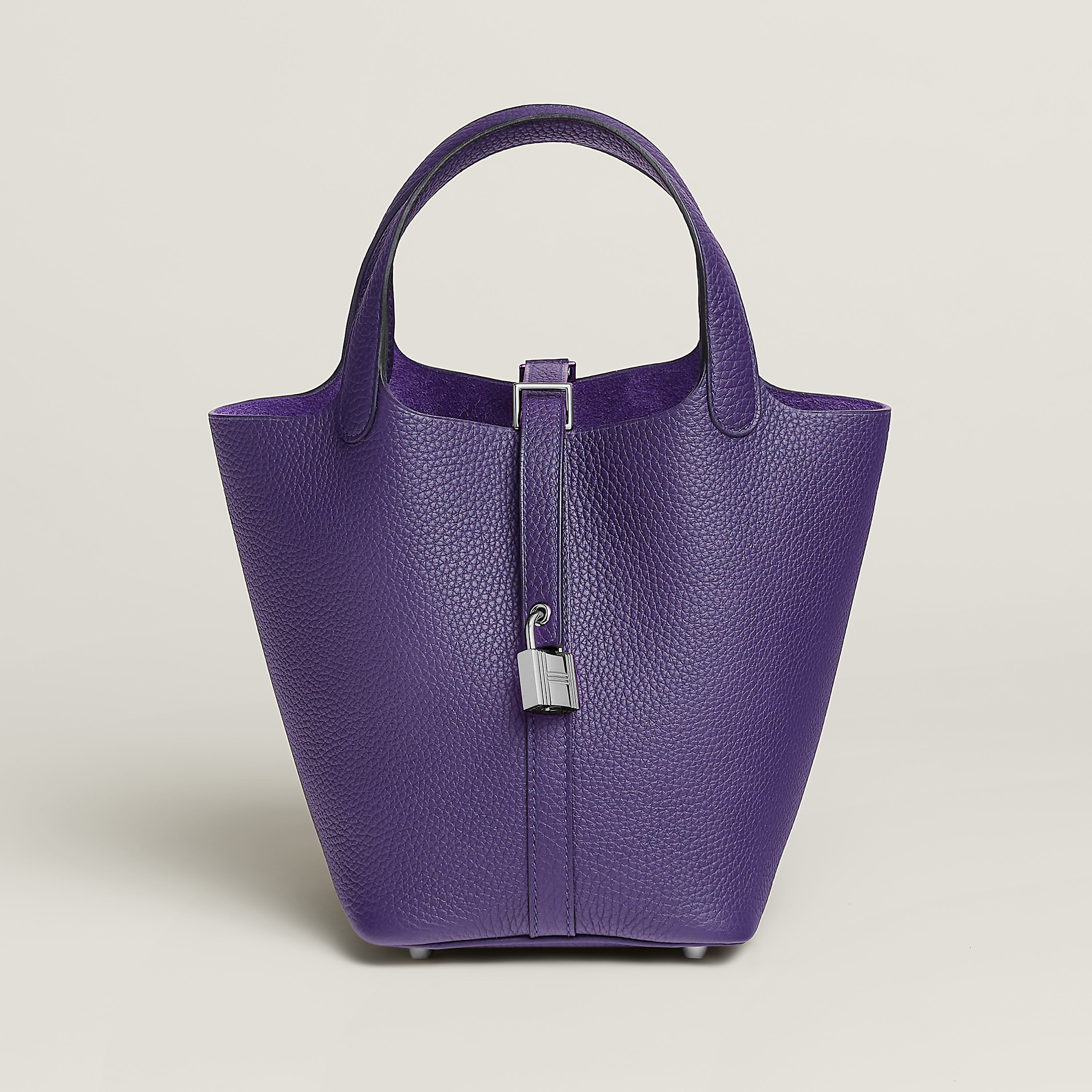 Hermès Picotin Lock 18 bag Purple Clemence Leather | BagUSeek