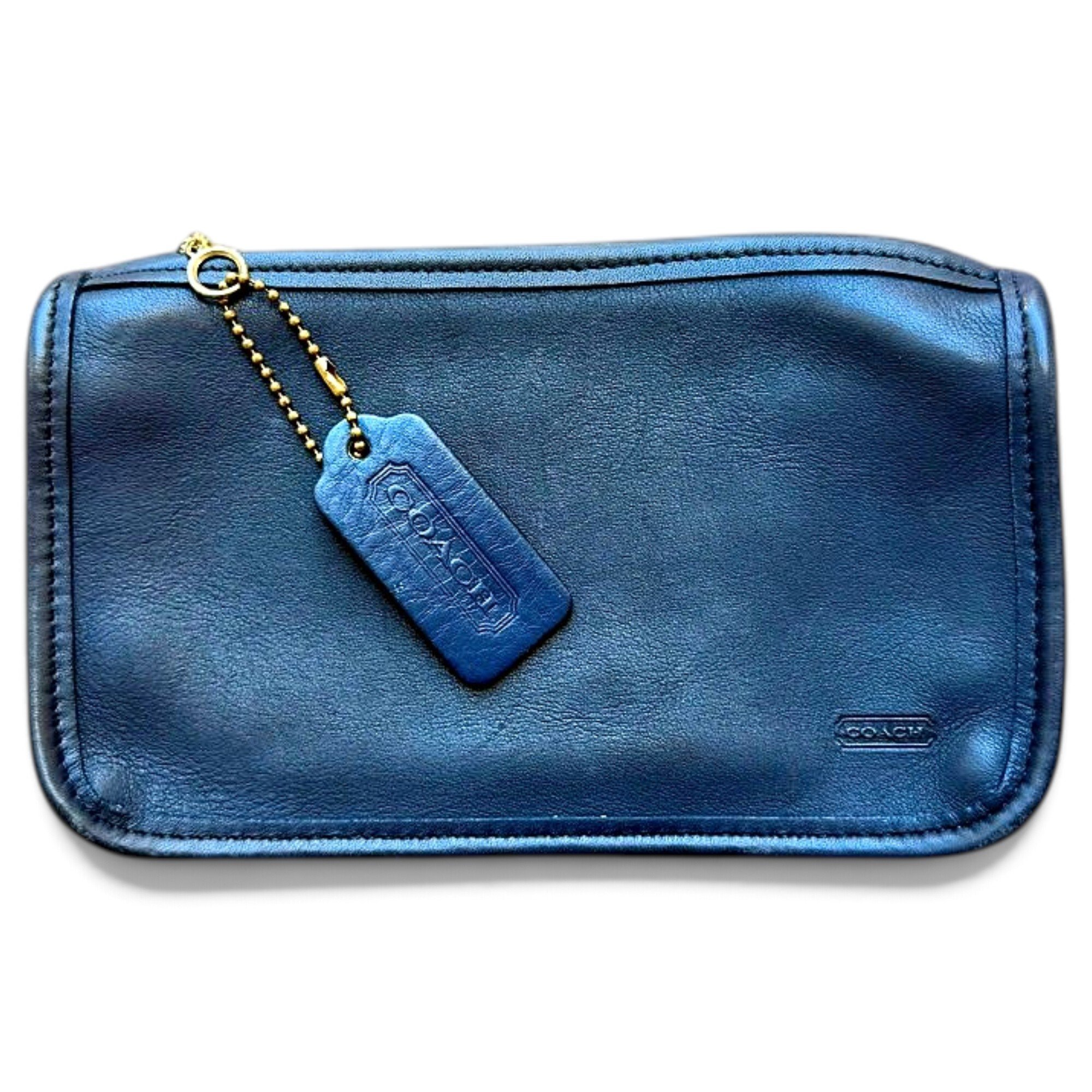 Leather clutch bag