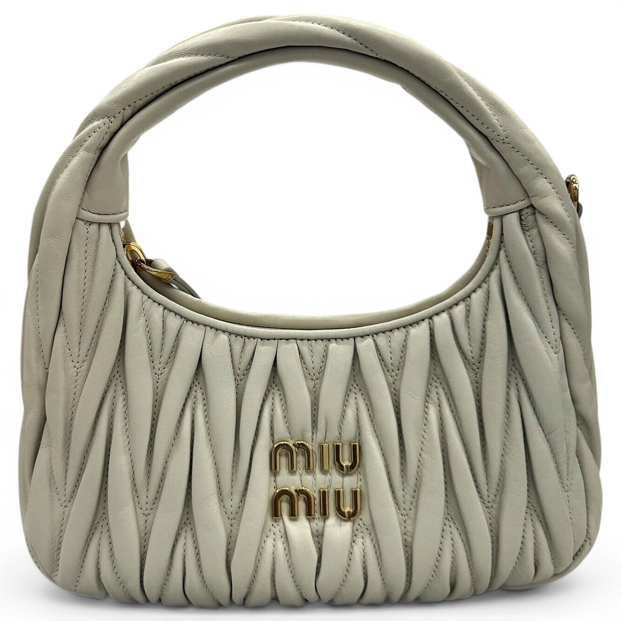 Miu Wander leather handbag
