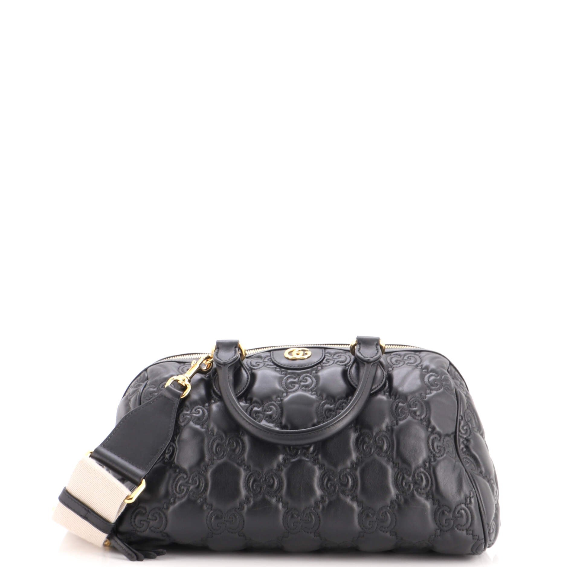 Ophidia Convertible Boston Top Handle Bag GG Matelasse Leather Medium