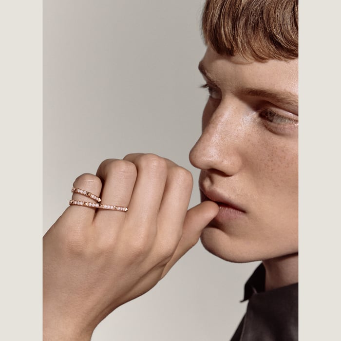 썽 꼴로리 Hermès Clou d'H 더블 링