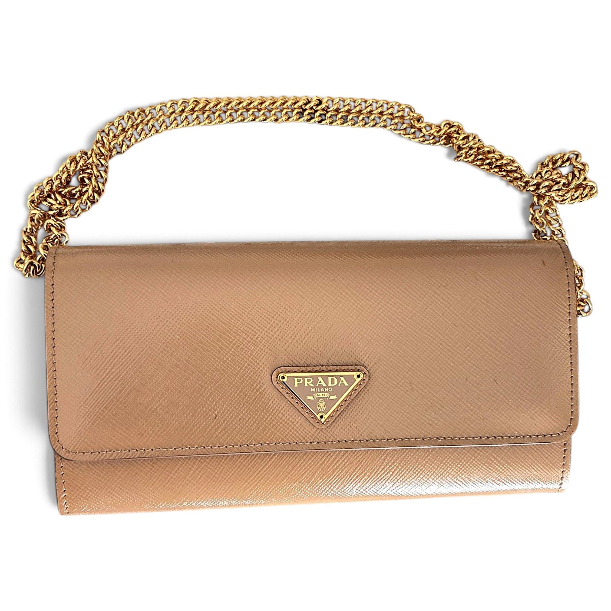 Leather clutch bag