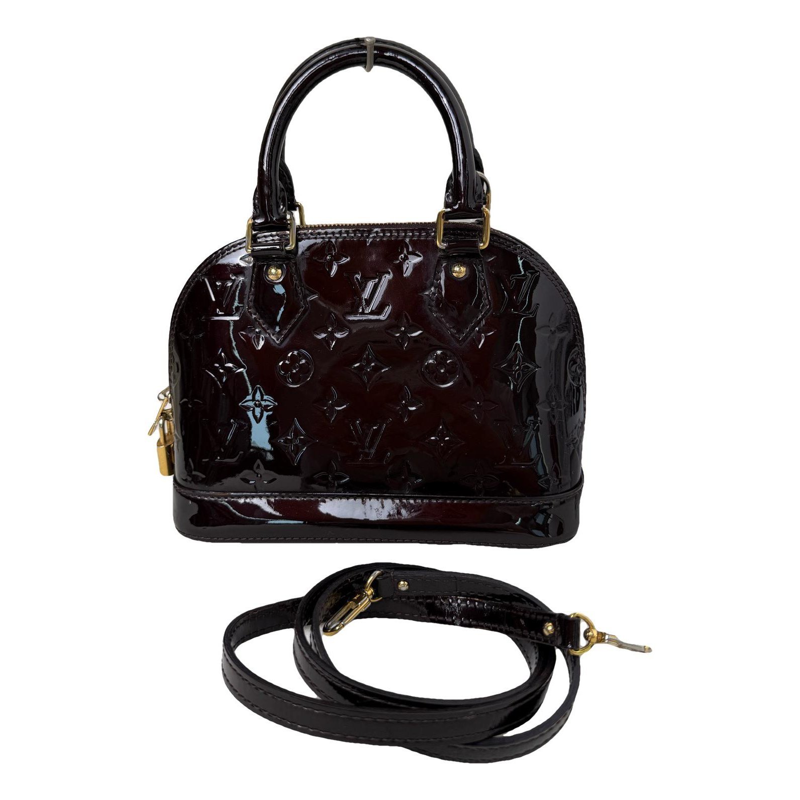 Alma BB patent leather handbag