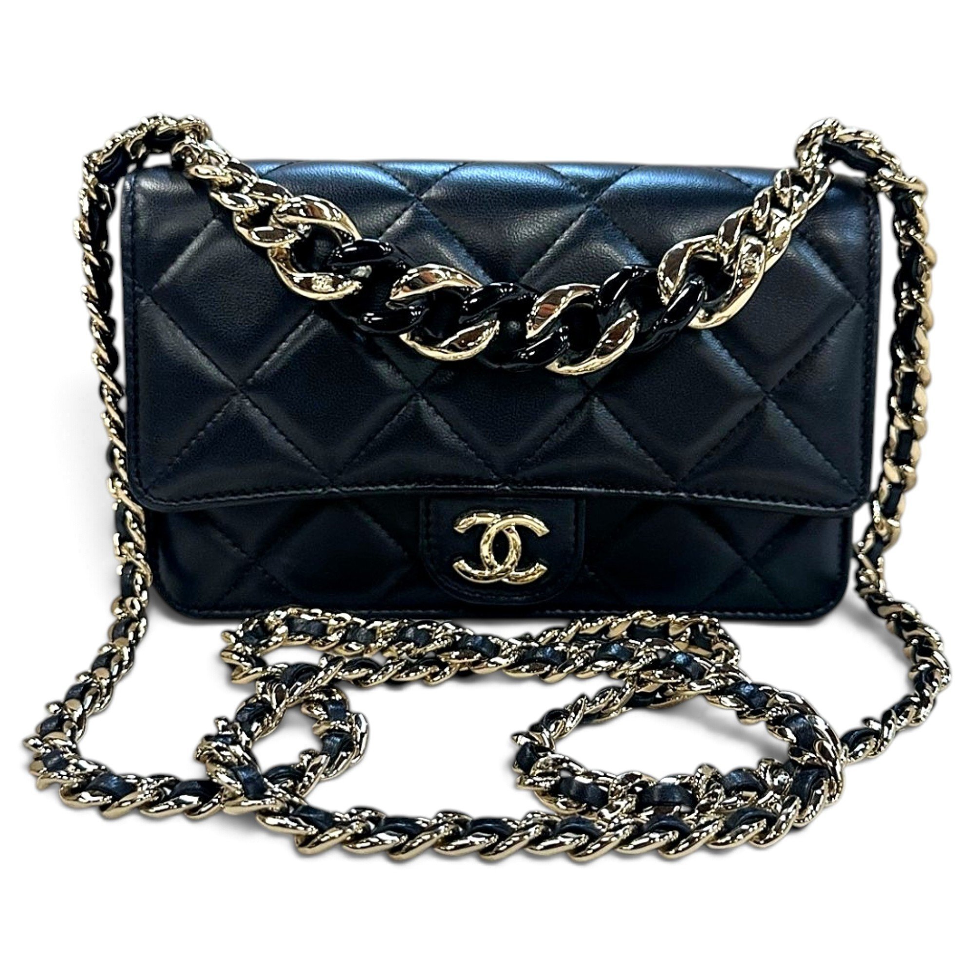 Wallet On Chain Timeless/Classique leather handbag