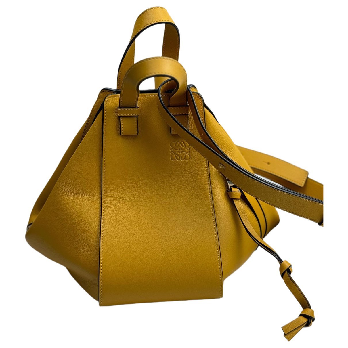 Hammock leather handbag