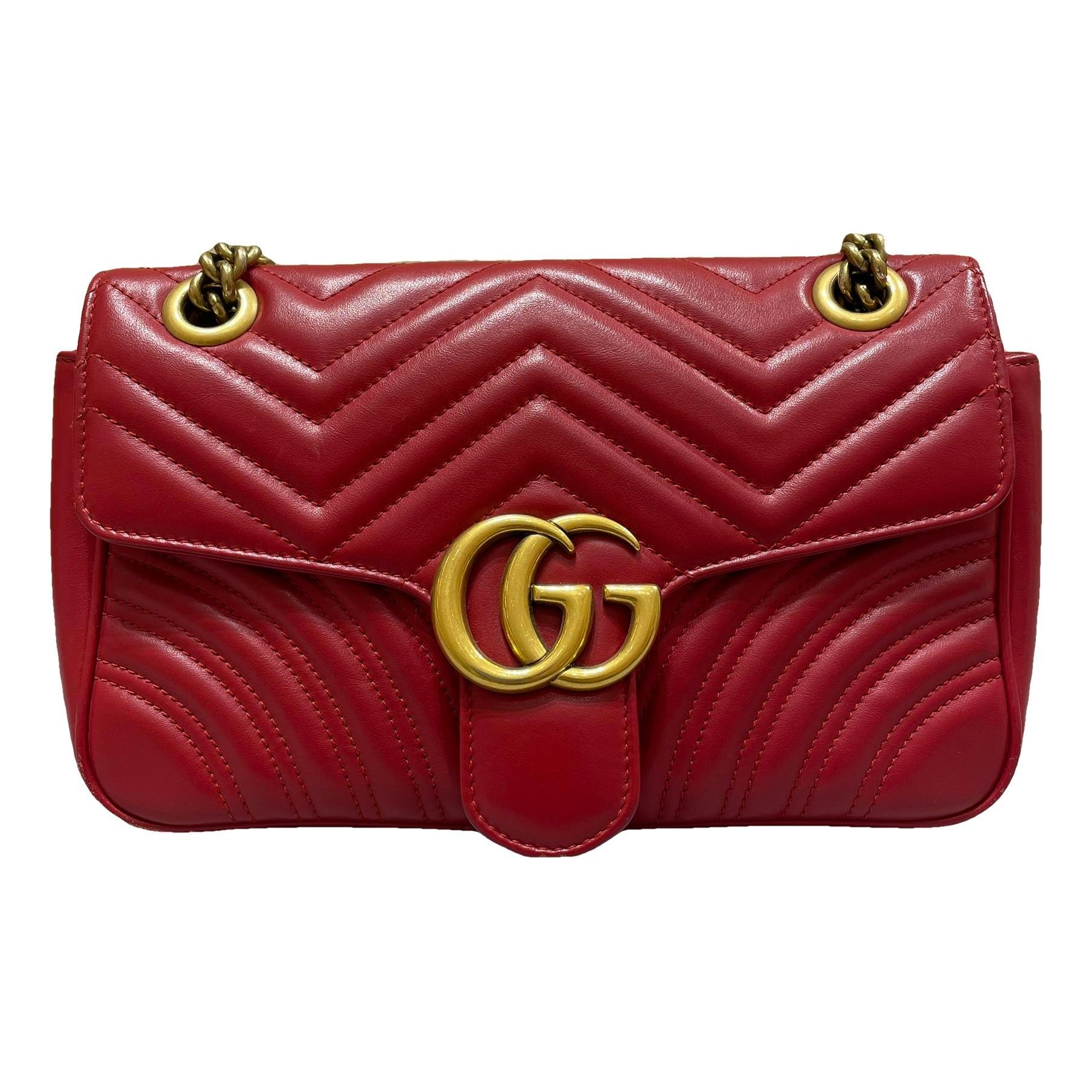 GG Marmont Flap leather crossbody bag