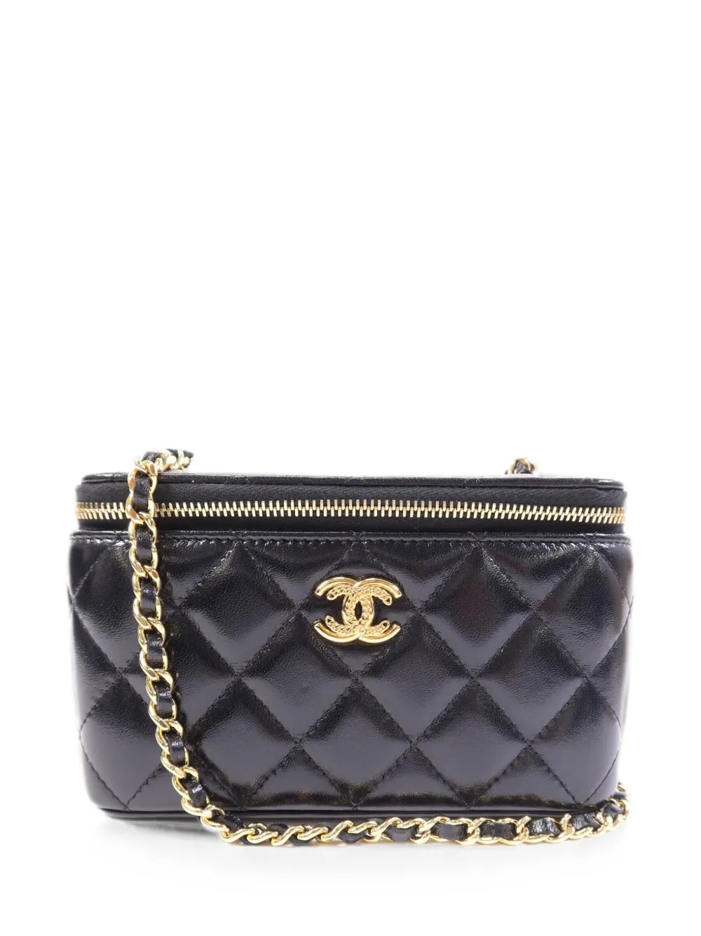 CC quilted makeup bag