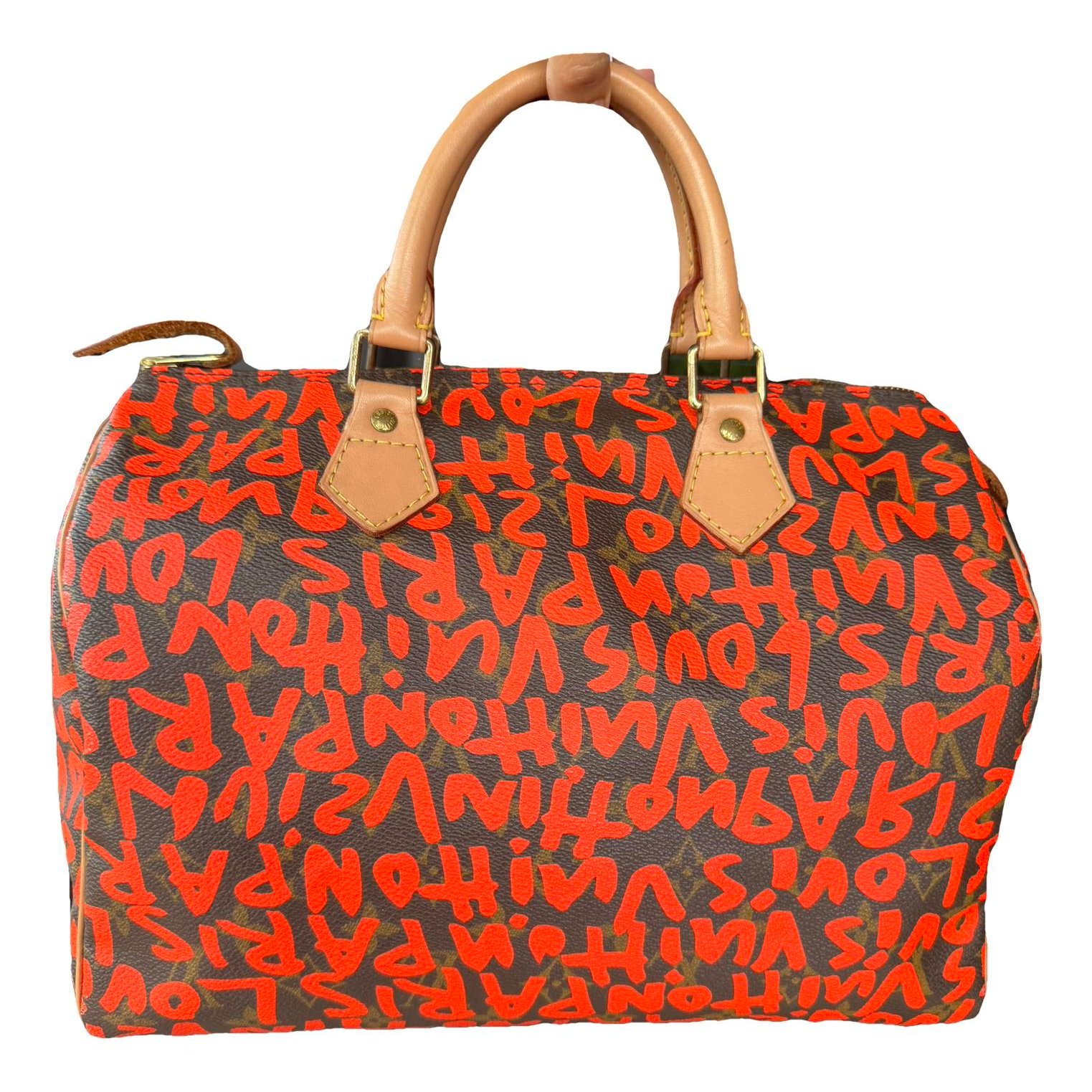 Speedy leather handbag