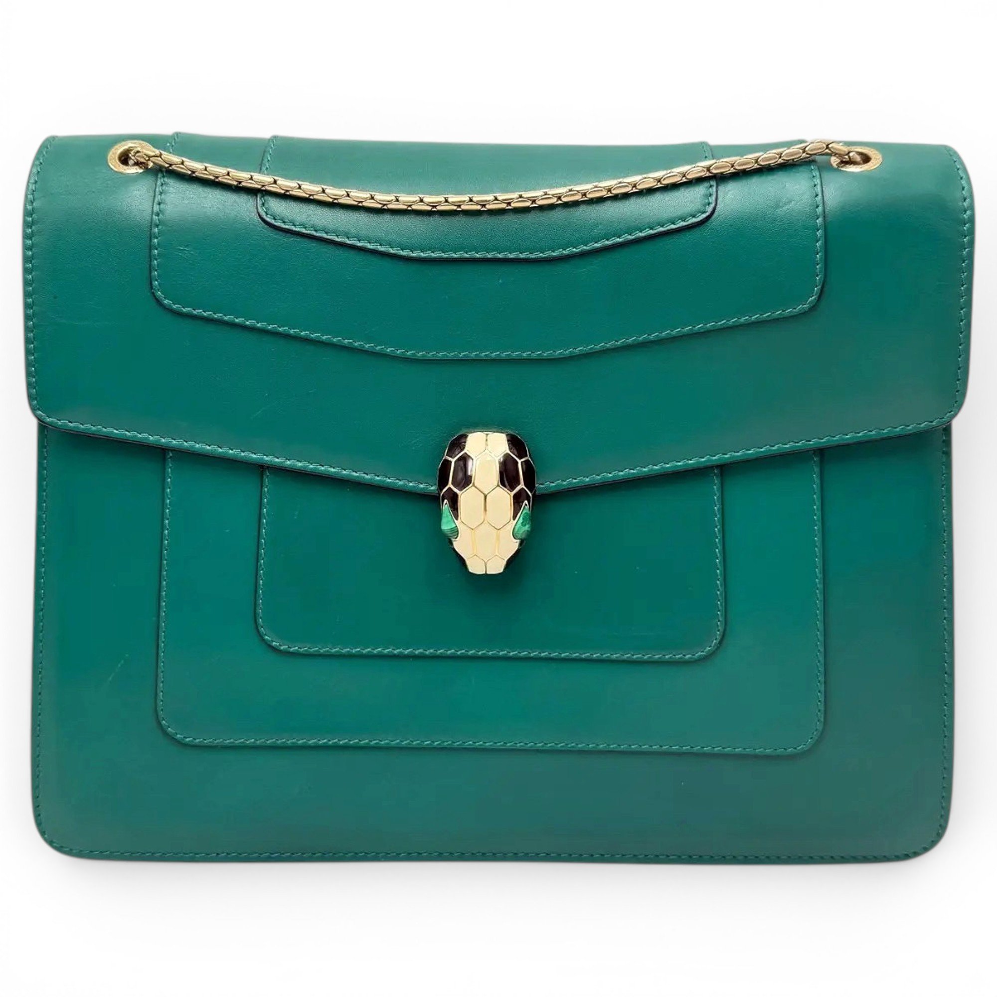 Serpenti leather crossbody bag