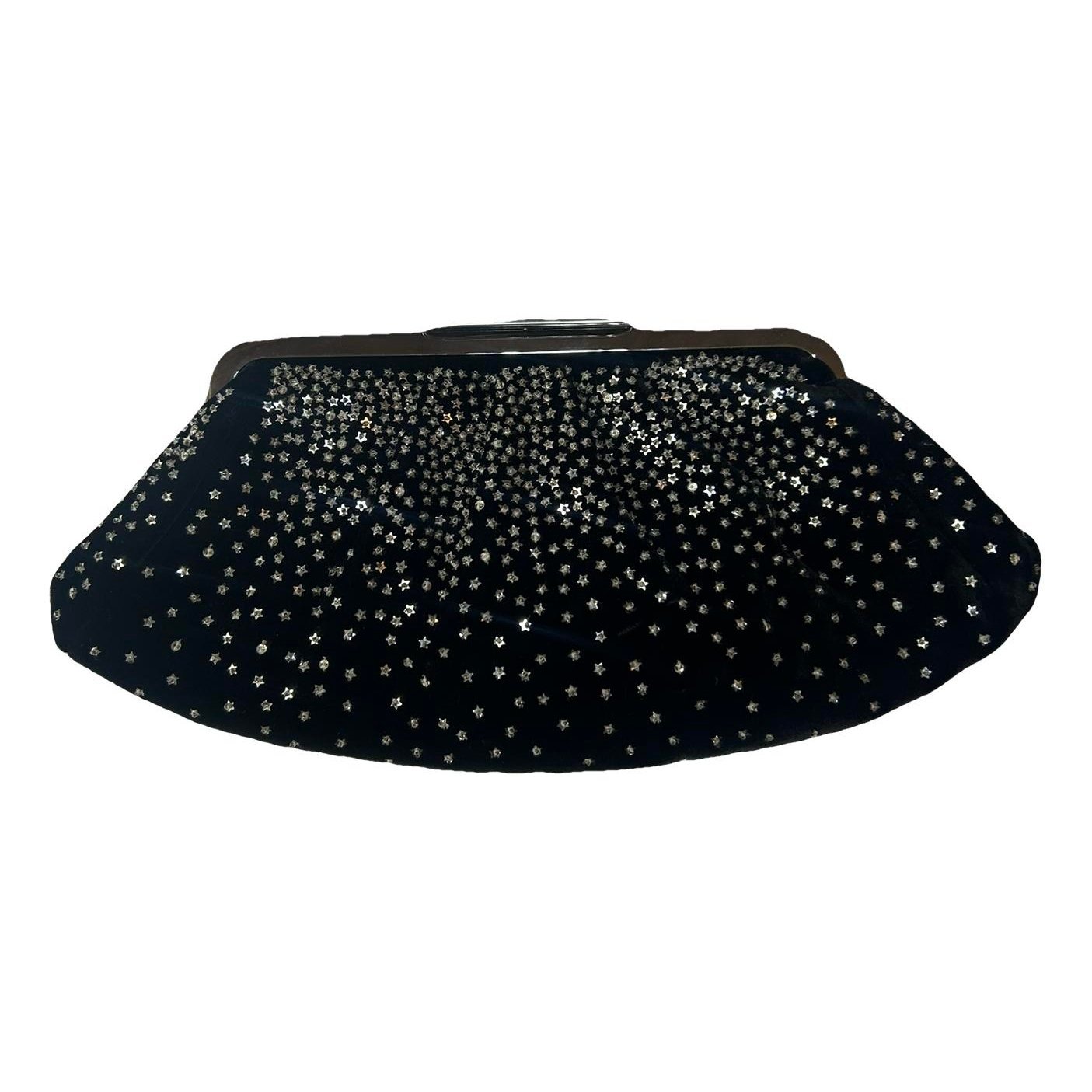 Velvet clutch bag