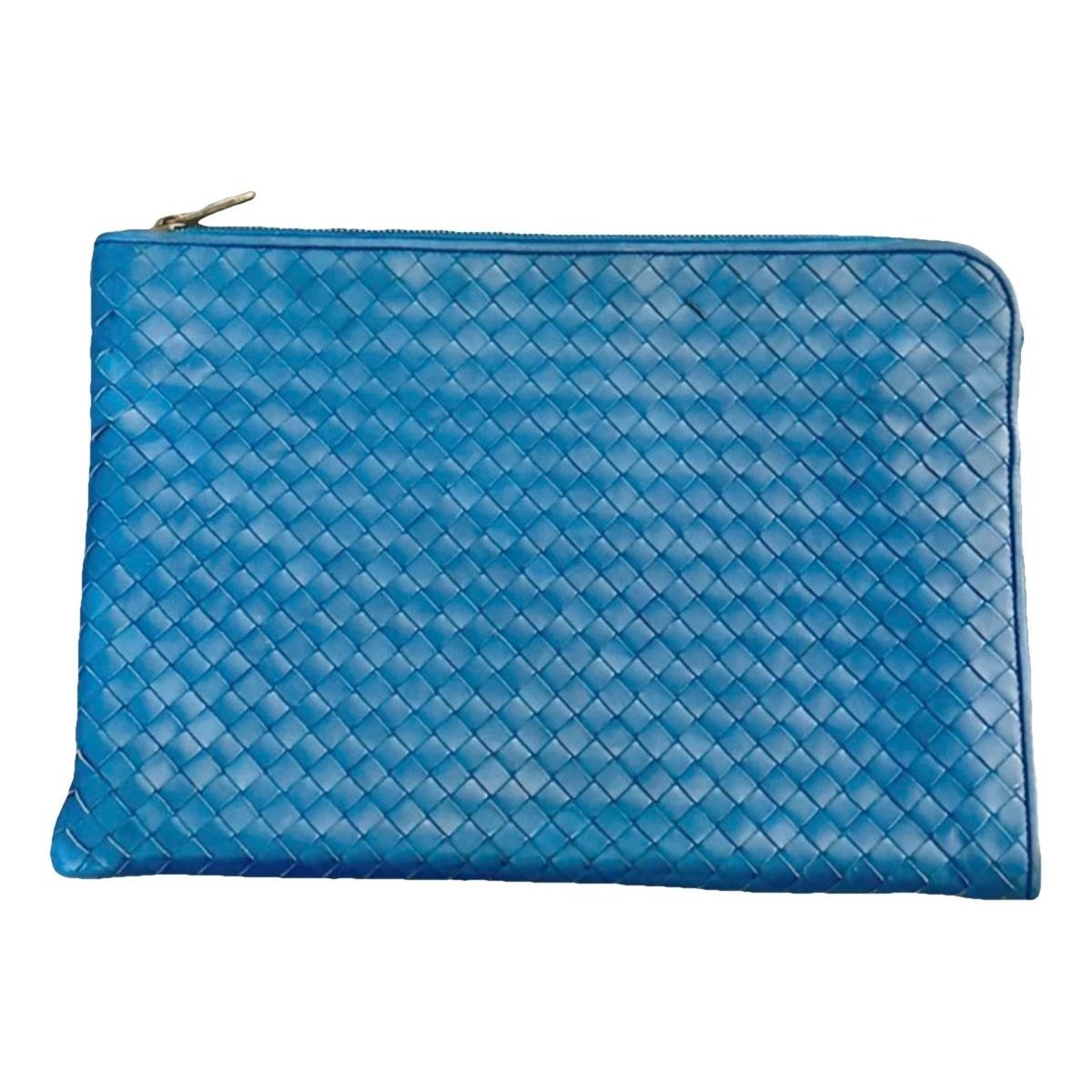 Leather clutch bag