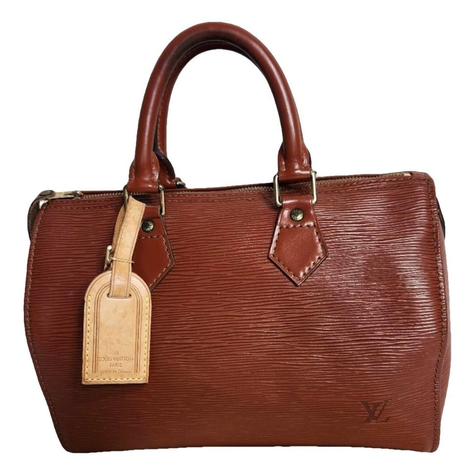 Speedy leather handbag