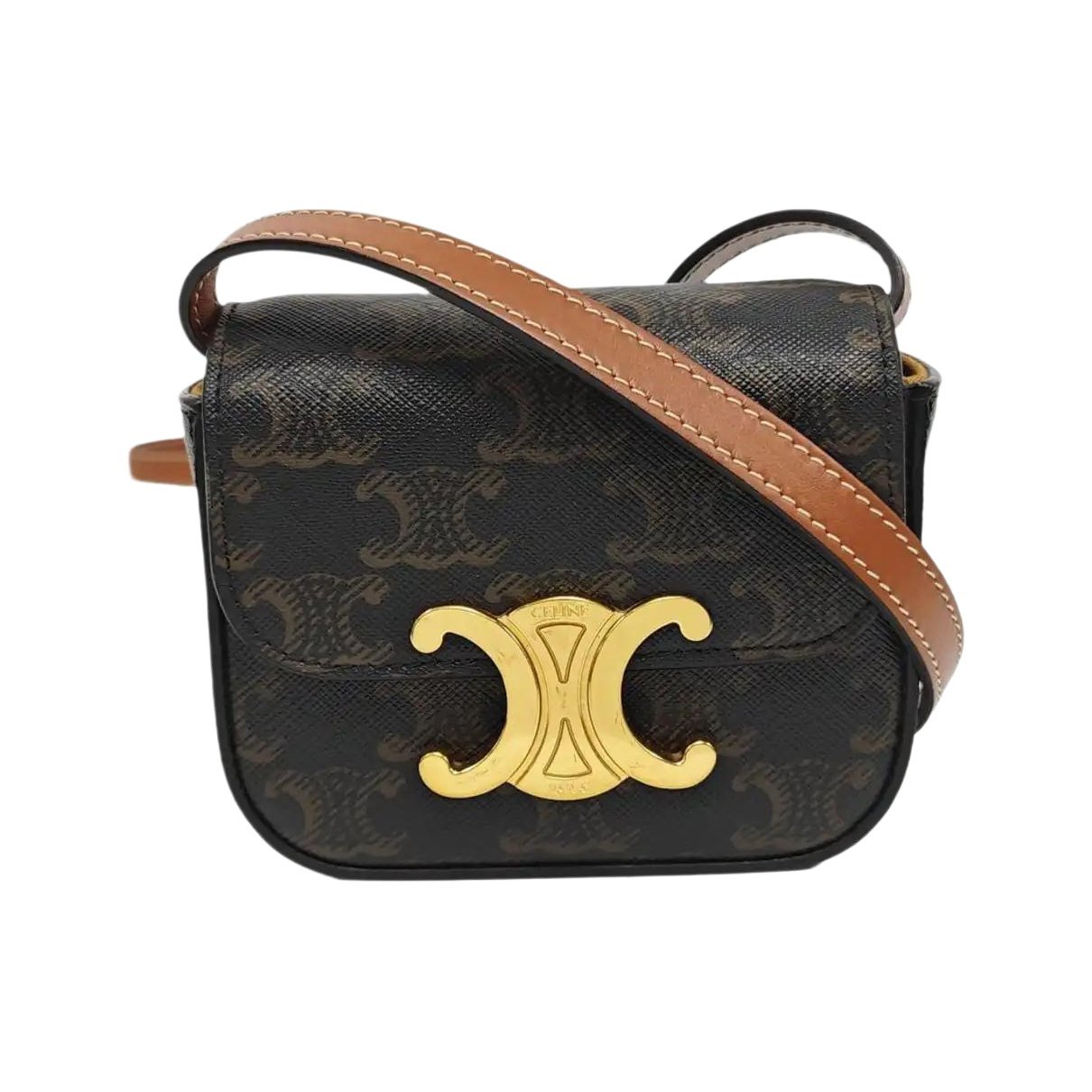Triomphe leather mini bag