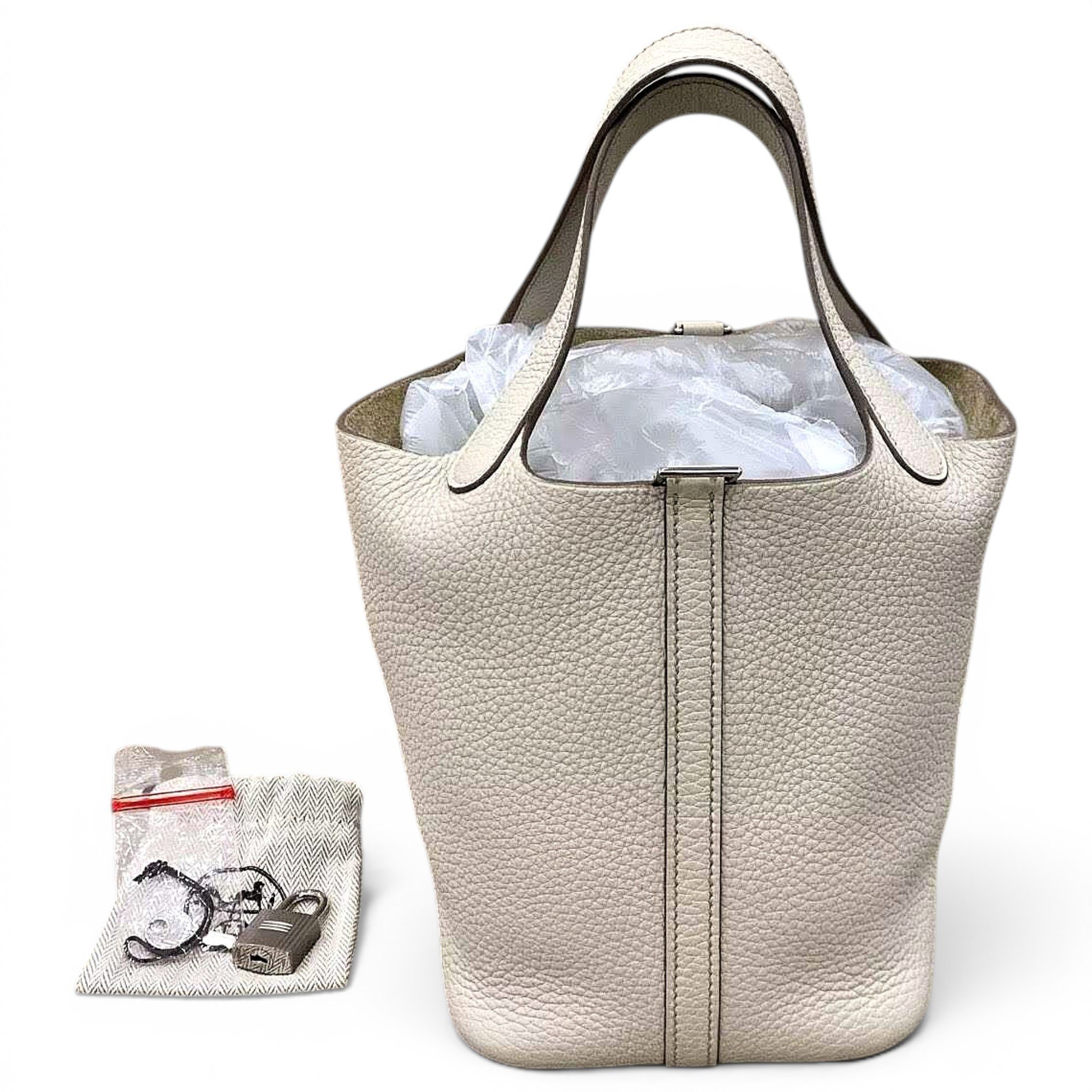 Picotin leather handbag