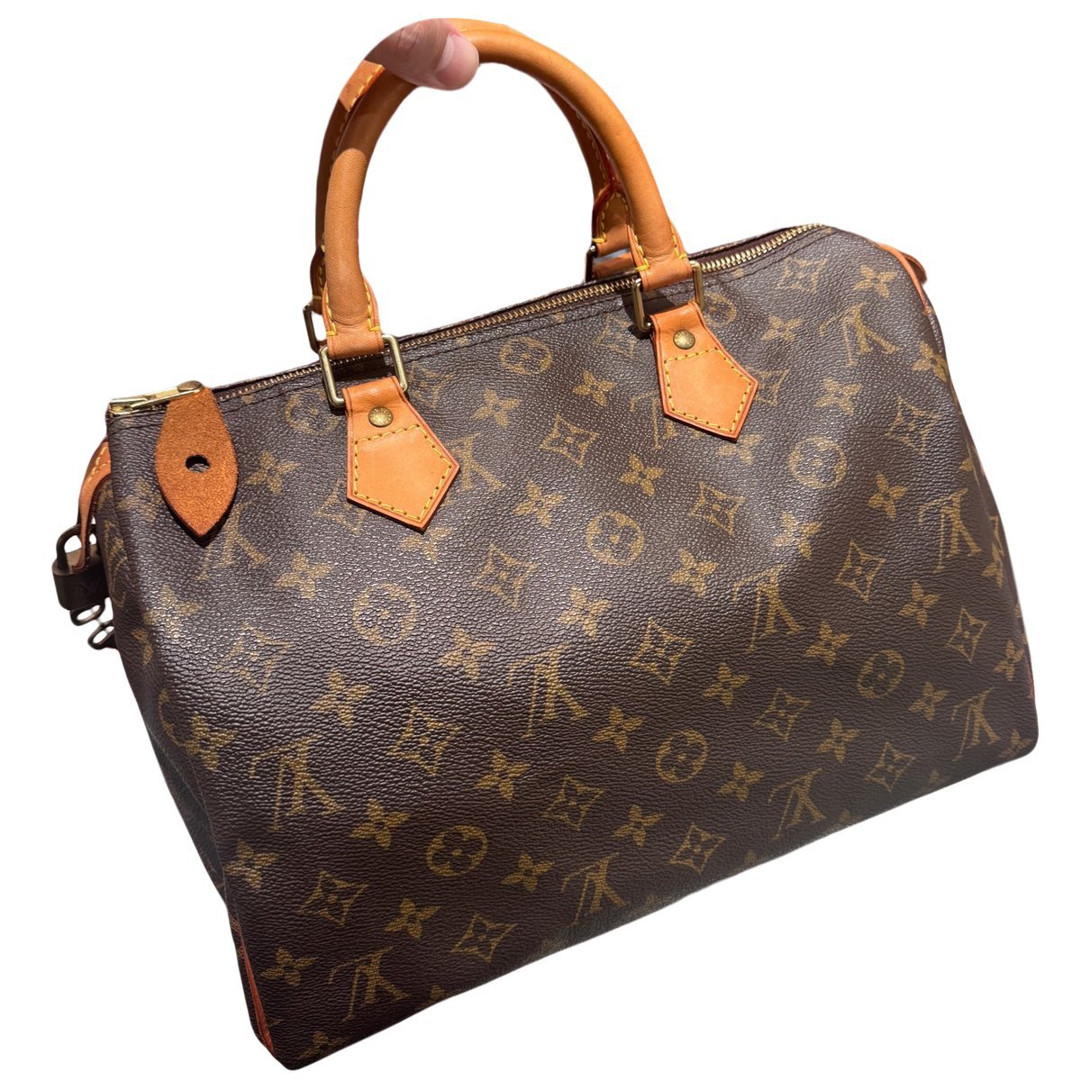 Speedy leather handbag