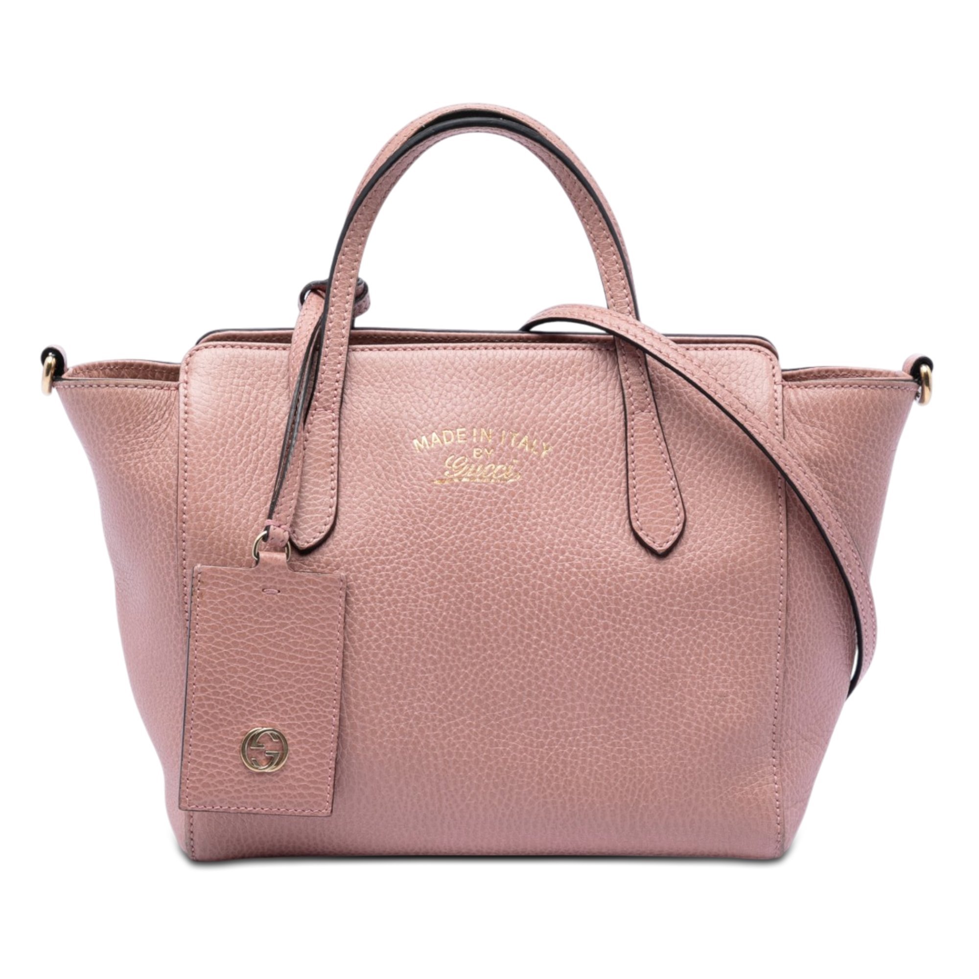 Swing leather handbag