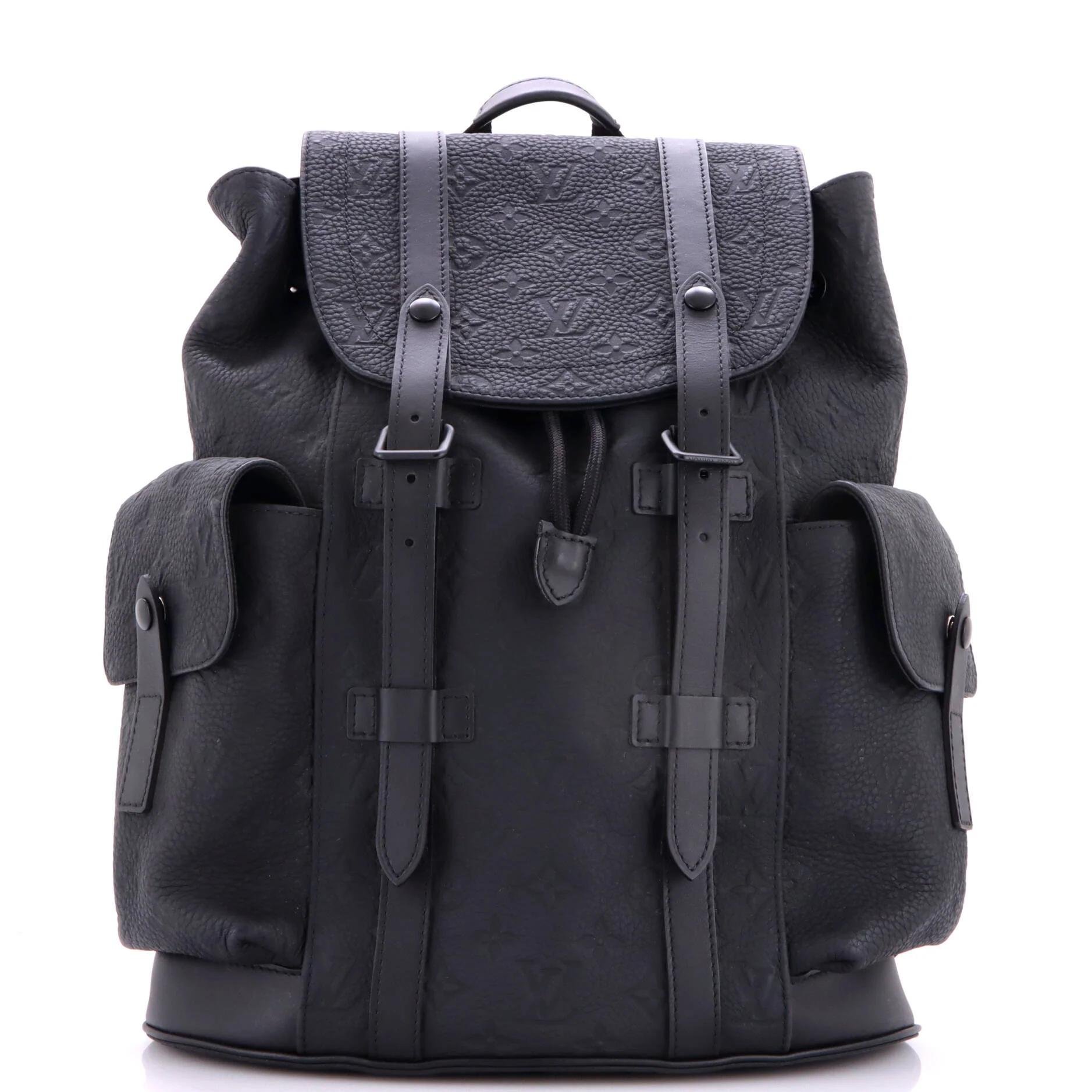 Leather backpack