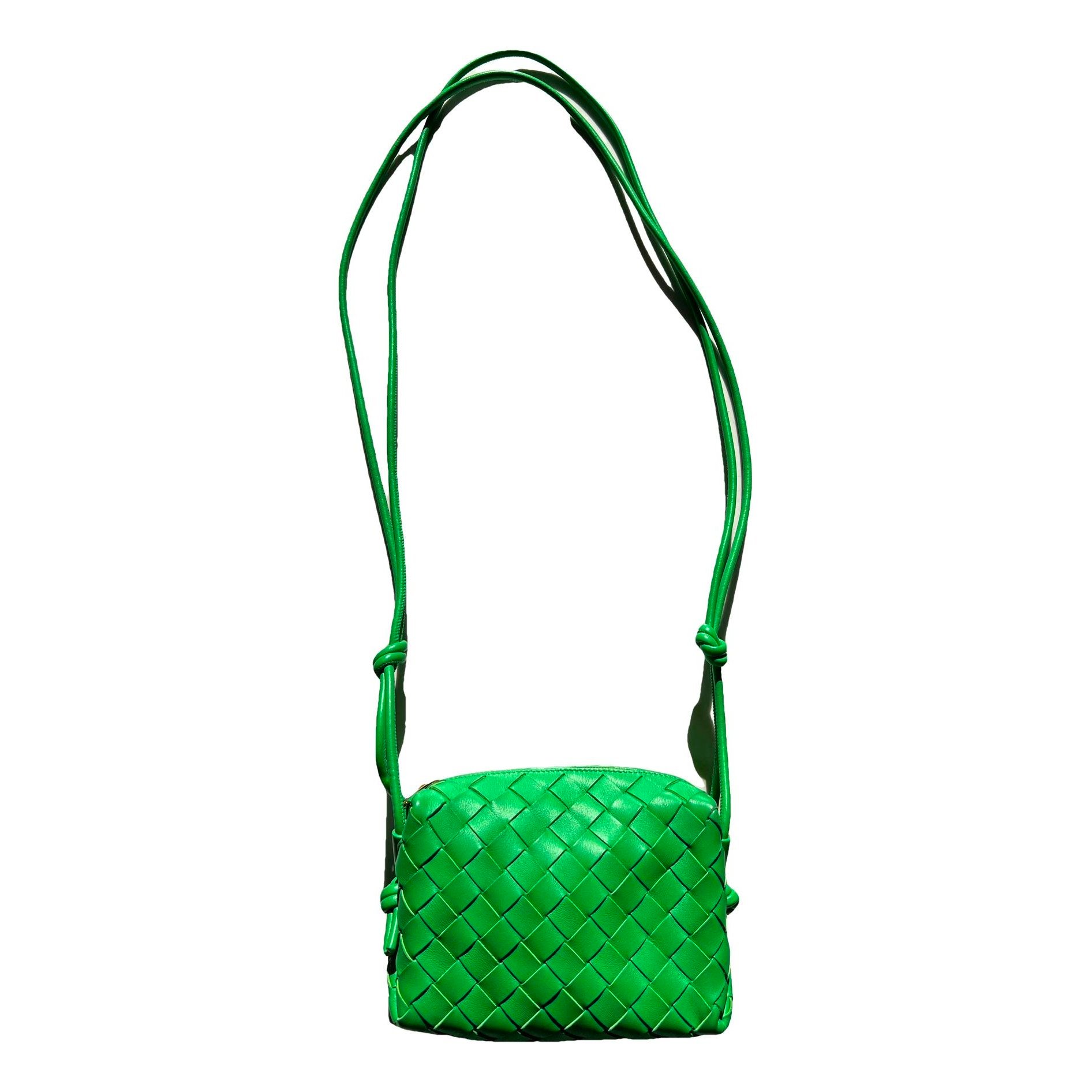 Loop leather crossbody bag