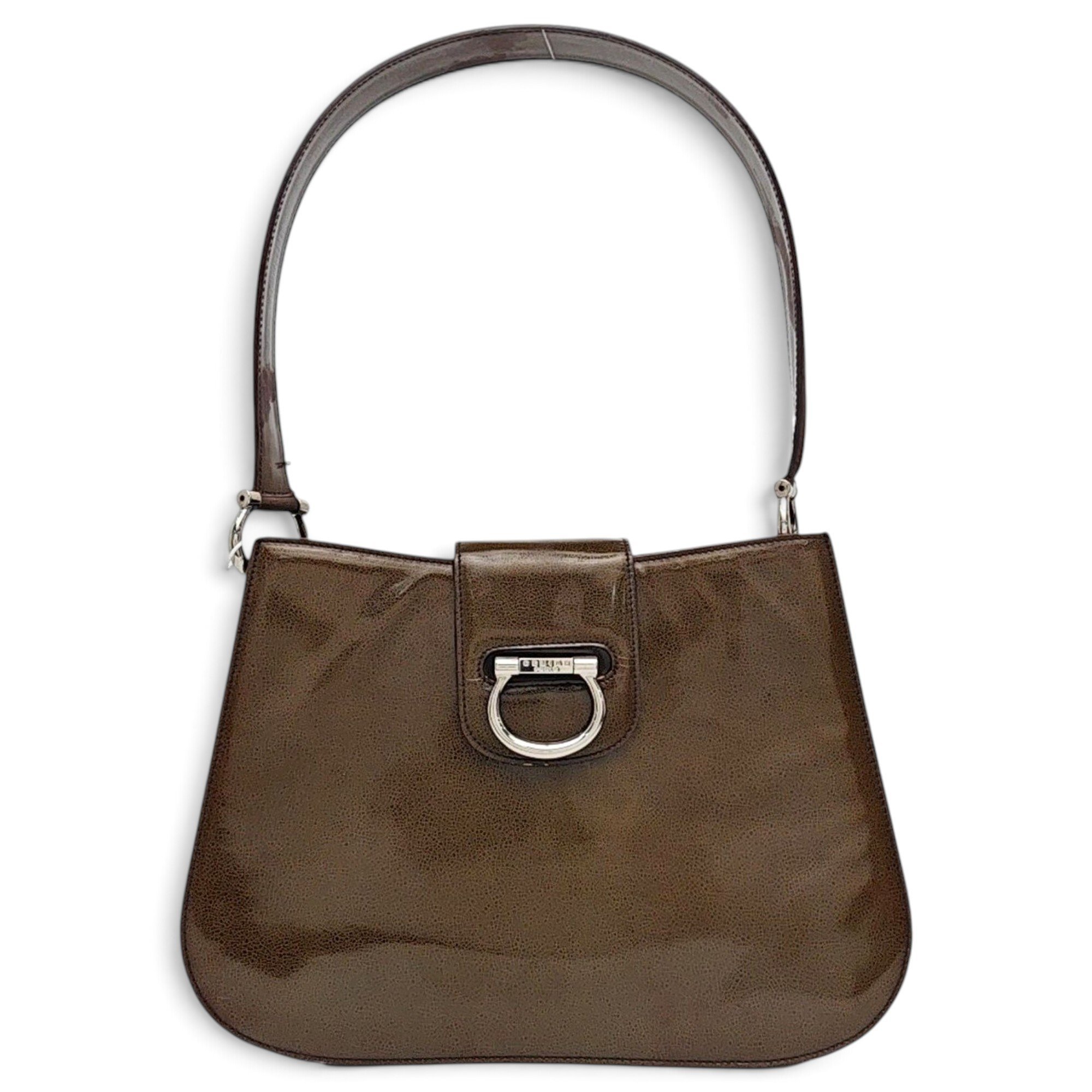 Patent leather handbag