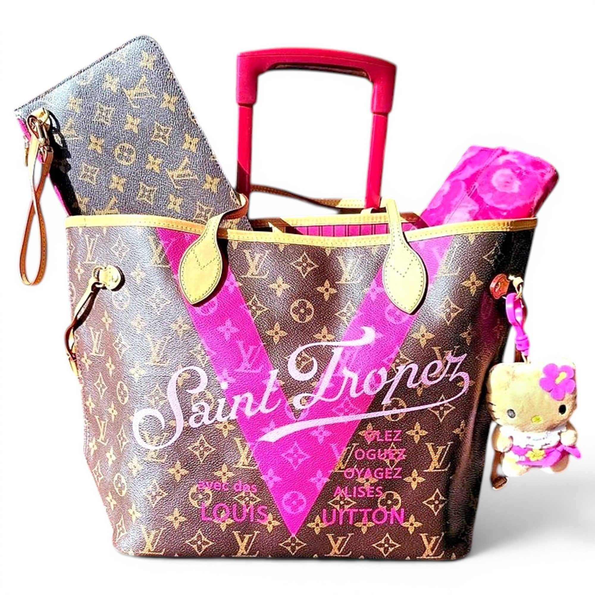 Neverfull leather handbag