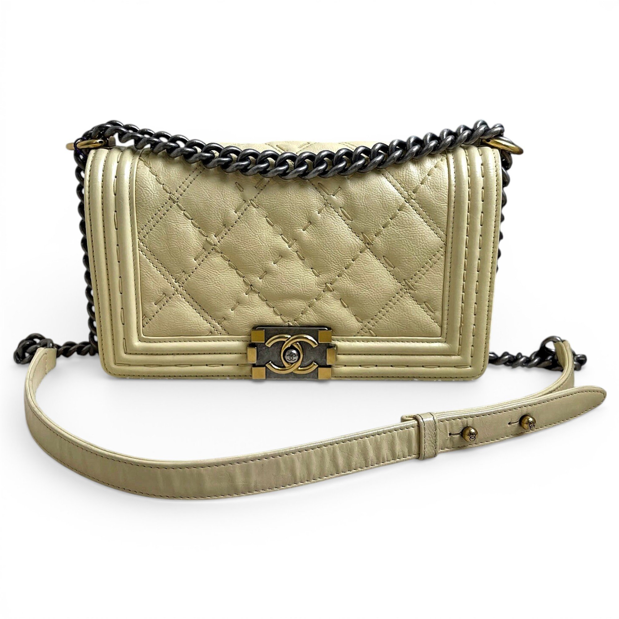 Boy leather crossbody bag