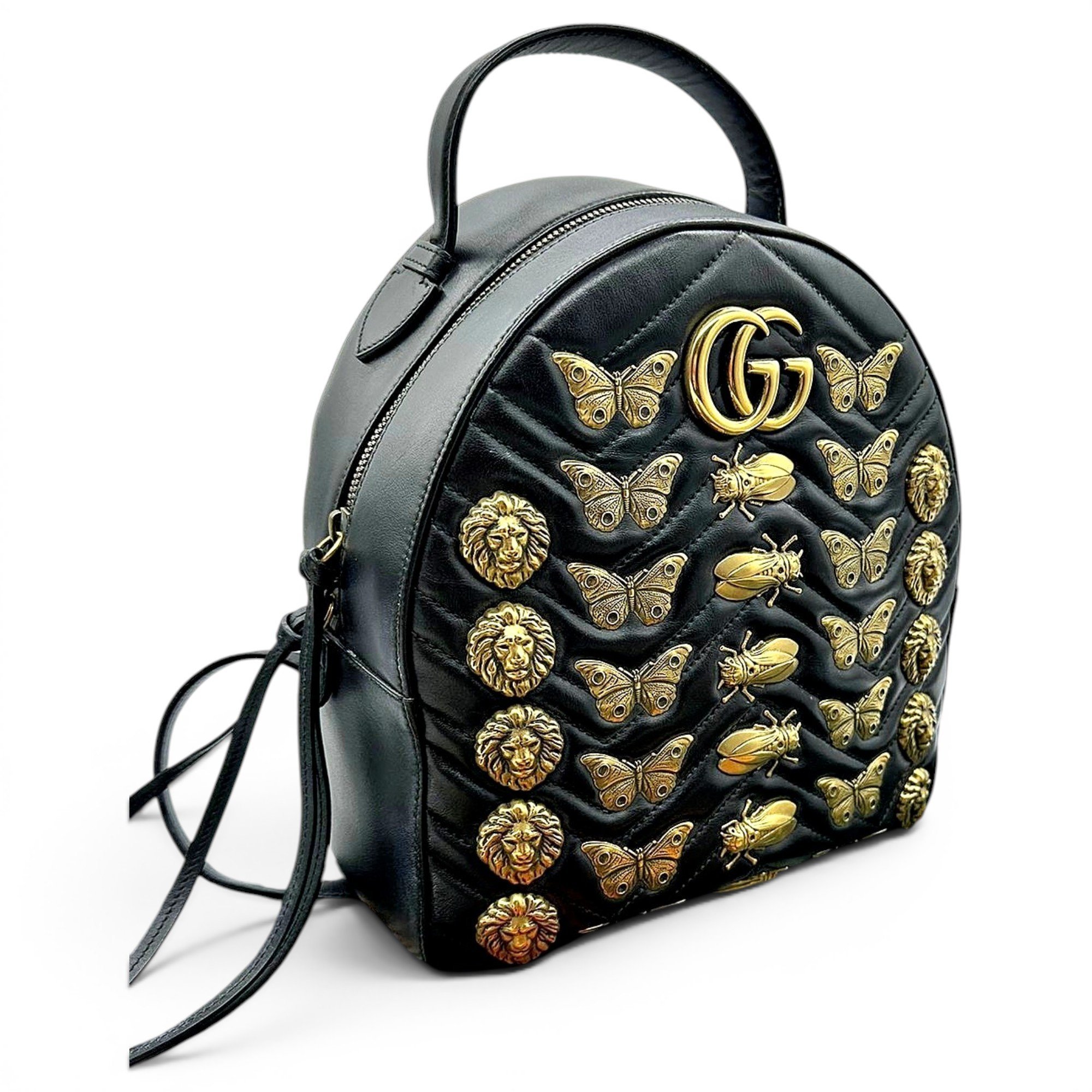 Leather backpack