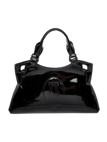 Cartier Patent Leather Shoulder Bag