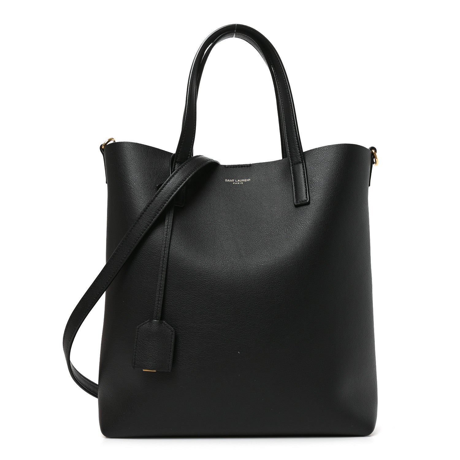 Saint Laurent Calfskin Toy Shopping Tote Black