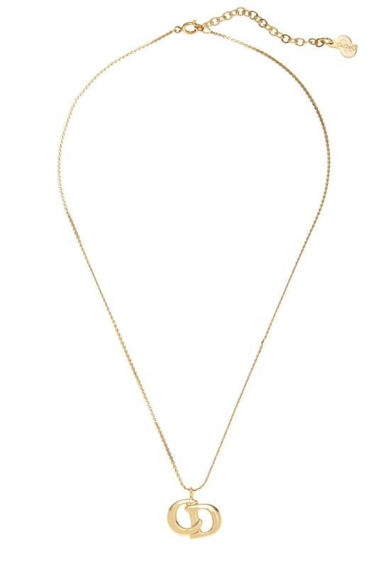 Gold 'CD' Necklace