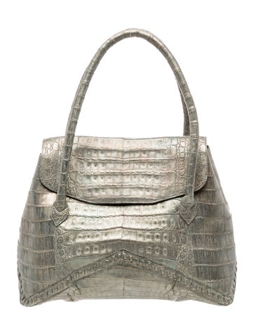 Crocodile Top Handle Bag