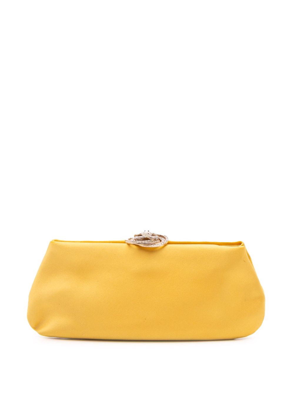 2011 Satin Crystal Camellia Evening Frame clutch bag