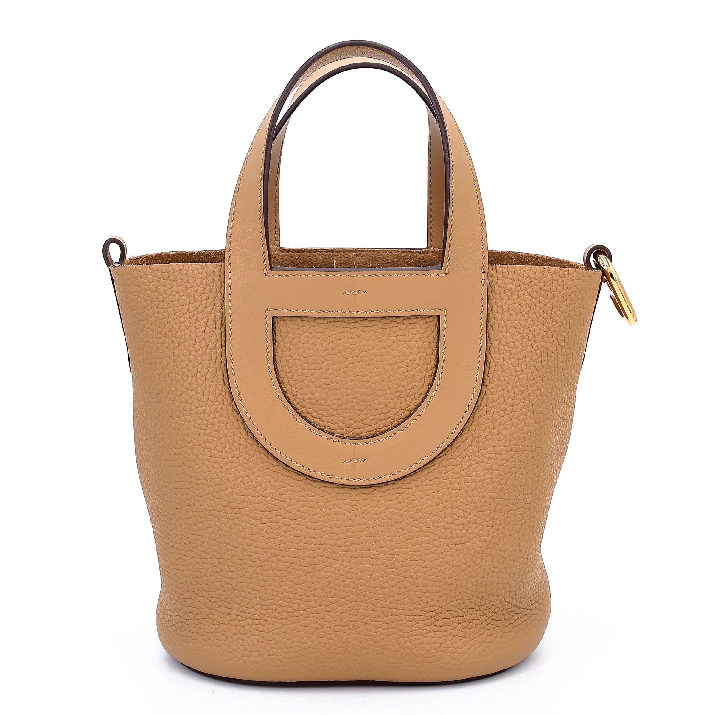 Excellent ( Rank SA ) HERMÈS In-The-Loop 18 Biscuit (4B) Clemence Gold hardware B (2023)