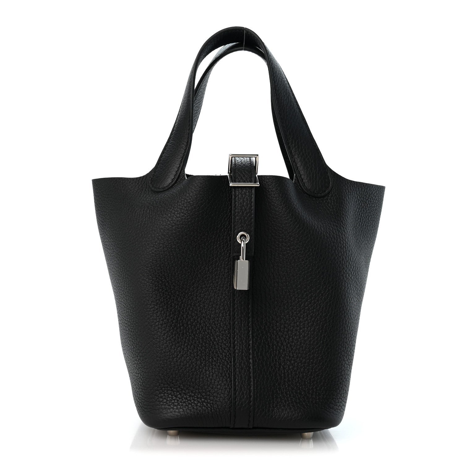 Hermes Taurillon Clemence Picotin Lock 18 PM Black