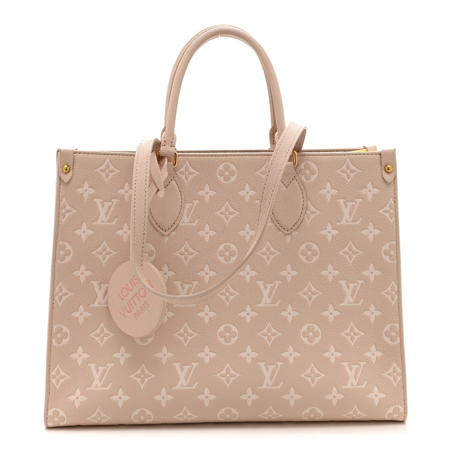 Louis Vuitton Empreinte Monogram Spring In The City Onthego MM Beige Pink Yellow