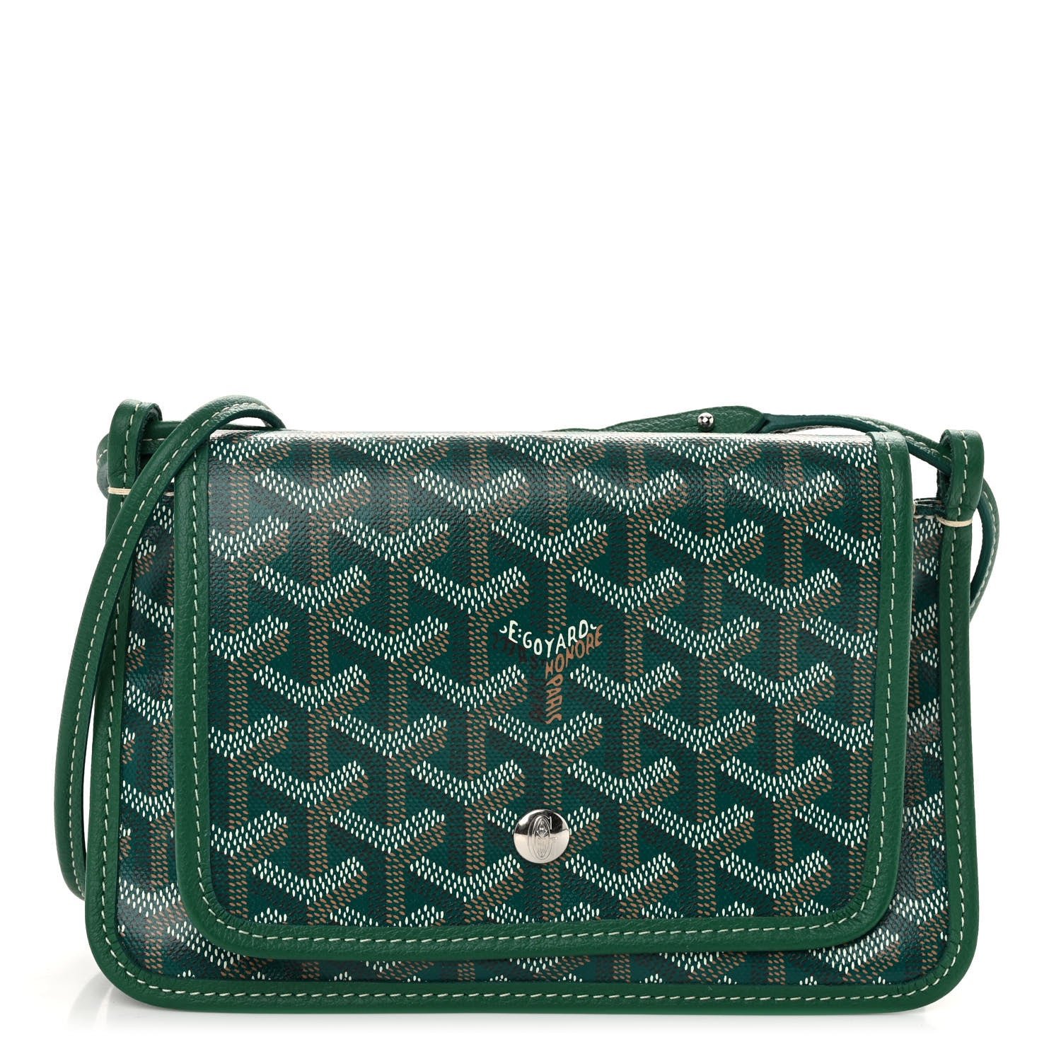 Goyard Goyardine Plumet Wallet Clutch Green