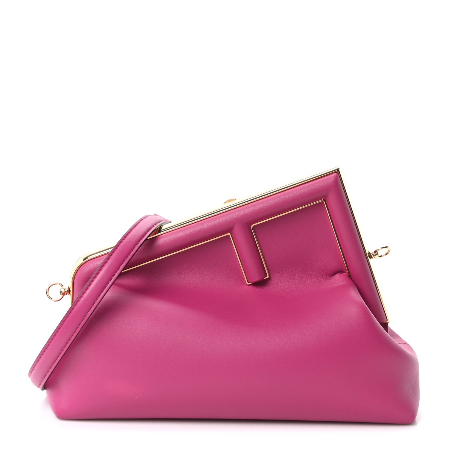 Fendi Shiny Nappa Midi Fendi First Ciclamino Pilar